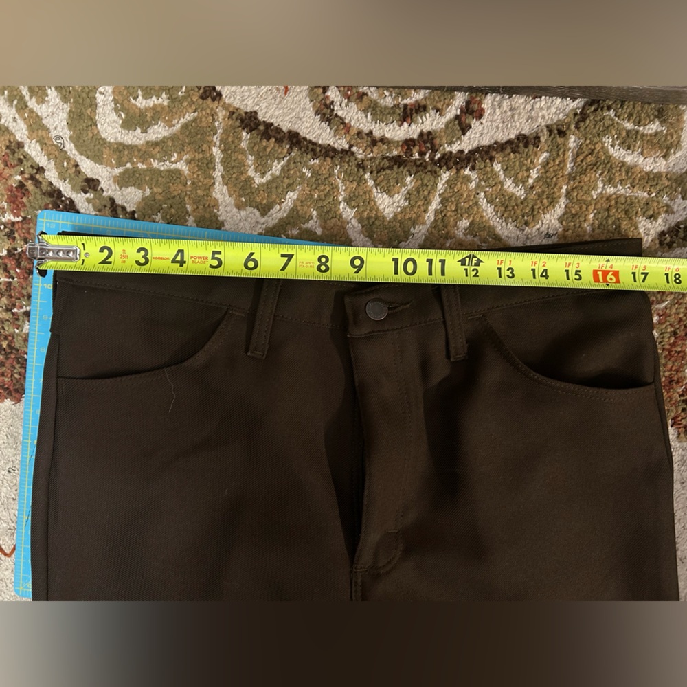 Vintage Wrangler Rancher Men's Dark Brown Dress Pants 34X30 - Picture 4 of 7